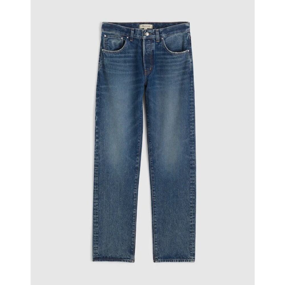 $148 New Dean Easy Straight Jean MADEWELL - 25 - Greendale - Picture 3 of 14